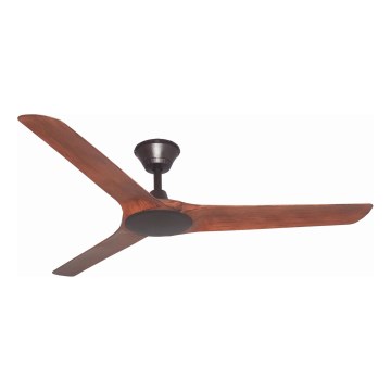 Lucci Air 21321749 - Ventilador de teto ABYSS diâmetro 142 cm IP66 marrom + controle remoto