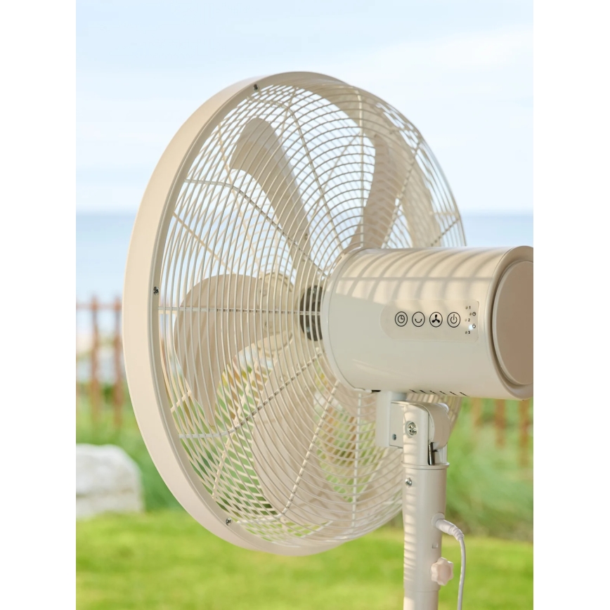 Lucci Air 21326449 - Ventilador de pé GLIDE 36W/230V, diâmetro 45 cm, branco