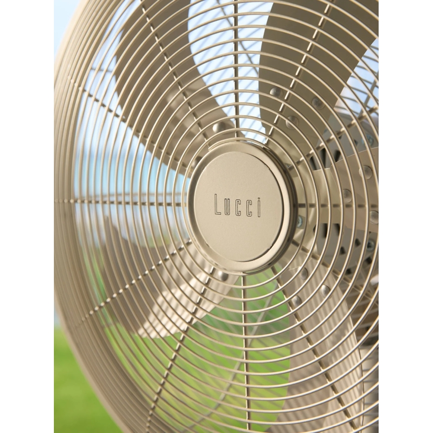 Lucci Air 21326449 - Ventilador de pé GLIDE 36W/230V, diâmetro 45 cm, branco