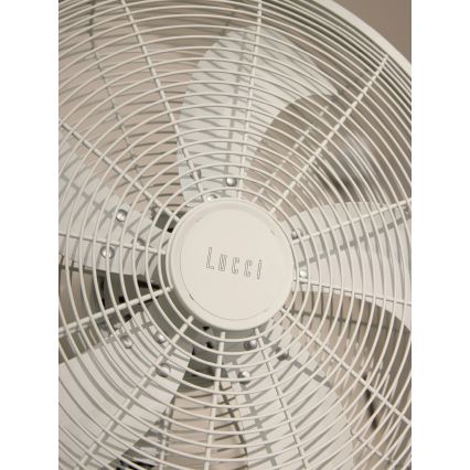 Lucci Air 21326649 - Ventilador de parede GLIDE 36W/230V Ø 45 cm branco + controlo remoto