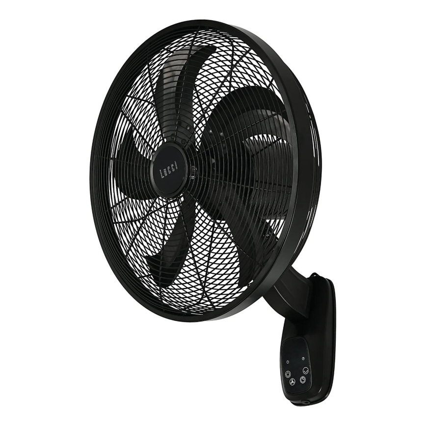 Lucci Air 21326749 - Ventilador de parede GLIDE 36W/230V Ø 45 cm preto + comando remoto