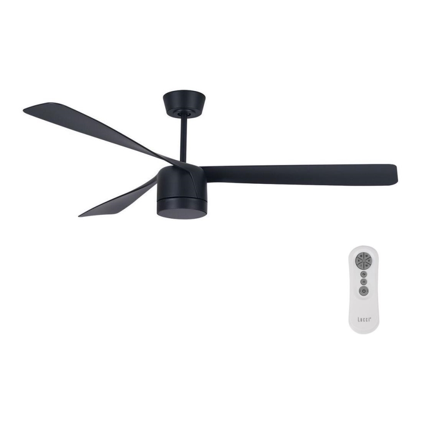 Lucci air 213281 - Ventilador de teto PEREGRINE 1xGX53/12W/230V preto + comando à distância