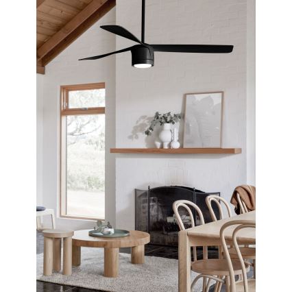 Lucci air 213281 - Ventilador de teto PEREGRINE 1xGX53/12W/230V preto + comando à distância
