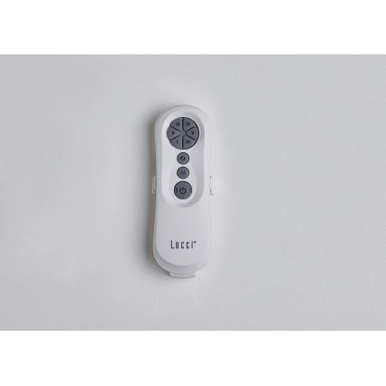 Lucci air 213350 - Ventilador de teto LED regulável RIVIERA 1xGX53/12W/230V branco + controlo remoto