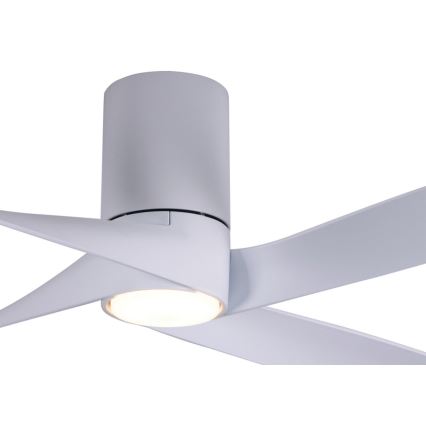 Lucci air 213350 - Ventilador de teto LED regulável RIVIERA 1xGX53/12W/230V branco + controlo remoto