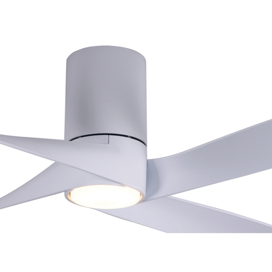 Lucci air 213350 - Ventilador de teto LED regulável RIVIERA 1xGX53/12W/230V branco + controlo remoto