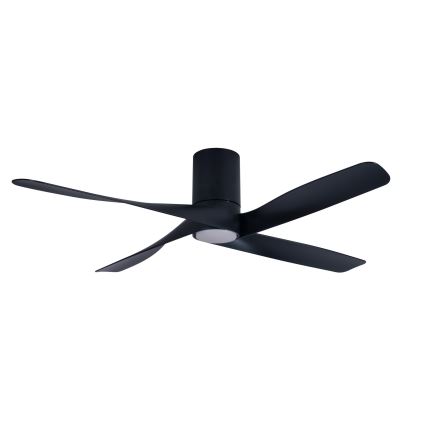 Lucci air 213351 - Ventilador de teto LED regulável RIVIERA 1xGX53/12W/230V preto + comando à distância