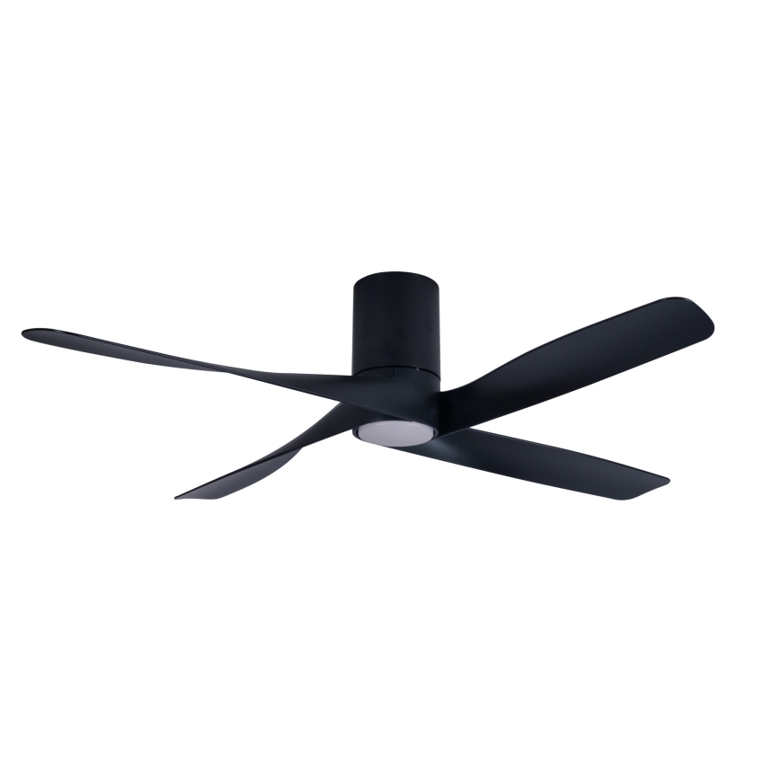 Lucci air 213351 - Ventilador de teto LED regulável RIVIERA 1xGX53/12W/230V preto + comando à distância