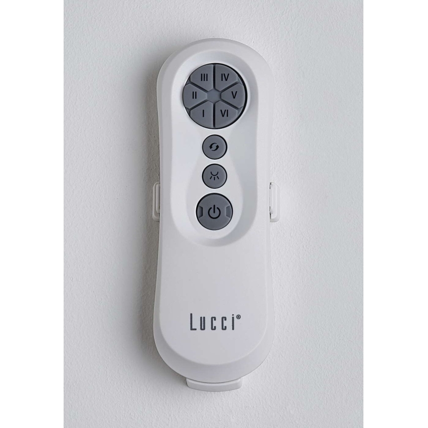 Lucci air 213351 - Ventilador de teto LED regulável RIVIERA 1xGX53/12W/230V preto + comando à distância