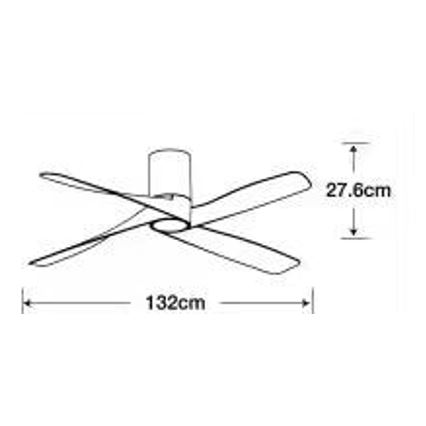 Lucci air 213351 - Ventilador de teto LED regulável RIVIERA 1xGX53/12W/230V preto + comando à distância