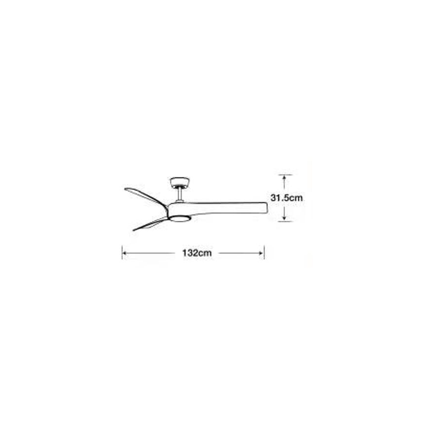 Lucci air 213358 - Ventilador de teto LED regulável LINE 1xGX53/12W/230V preto + comando à distância