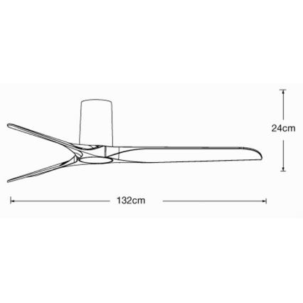 Lucci air 21610149 - Ventoinha de teto LONDO preto + comando