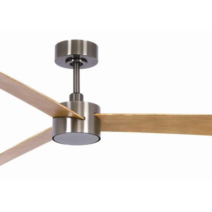 Lucci air 21610449 - Ventoinha de teto LED com regulação CLIMATE 1xGX53/12W/230V castanho/cromado brilhante + comando