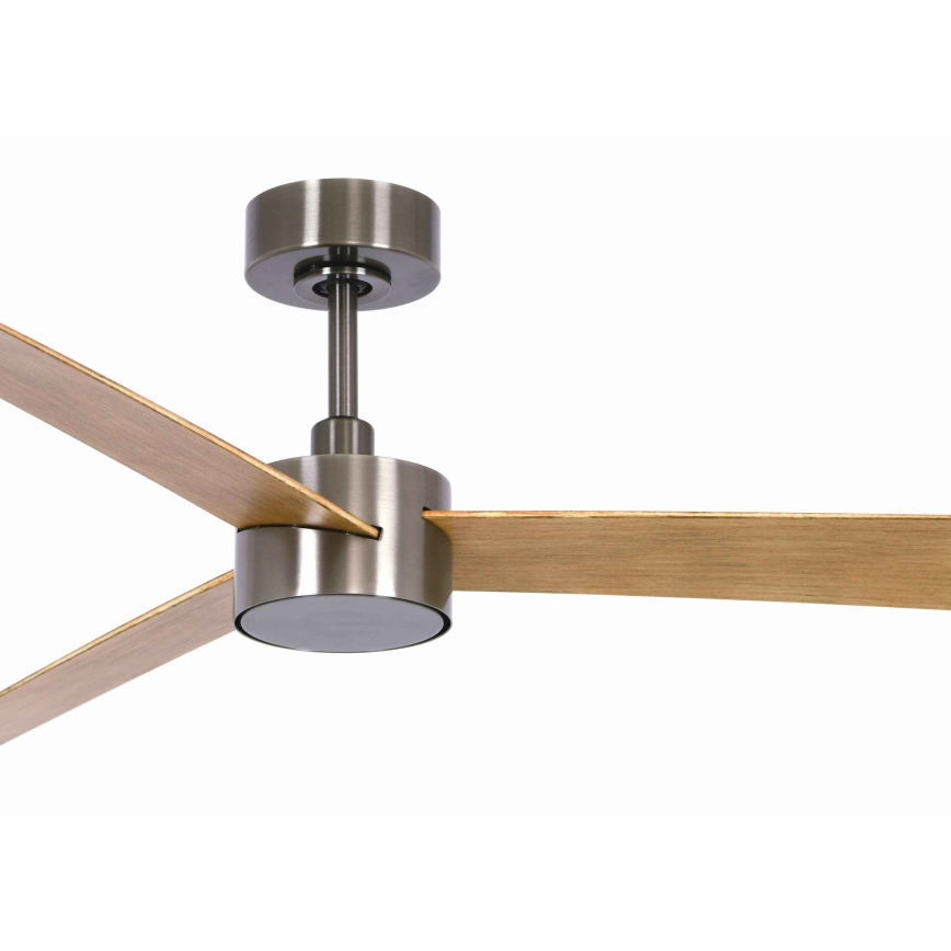 Lucci air 21610449 - Ventoinha de teto LED com regulação CLIMATE 1xGX53/12W/230V castanho/cromado brilhante + comando