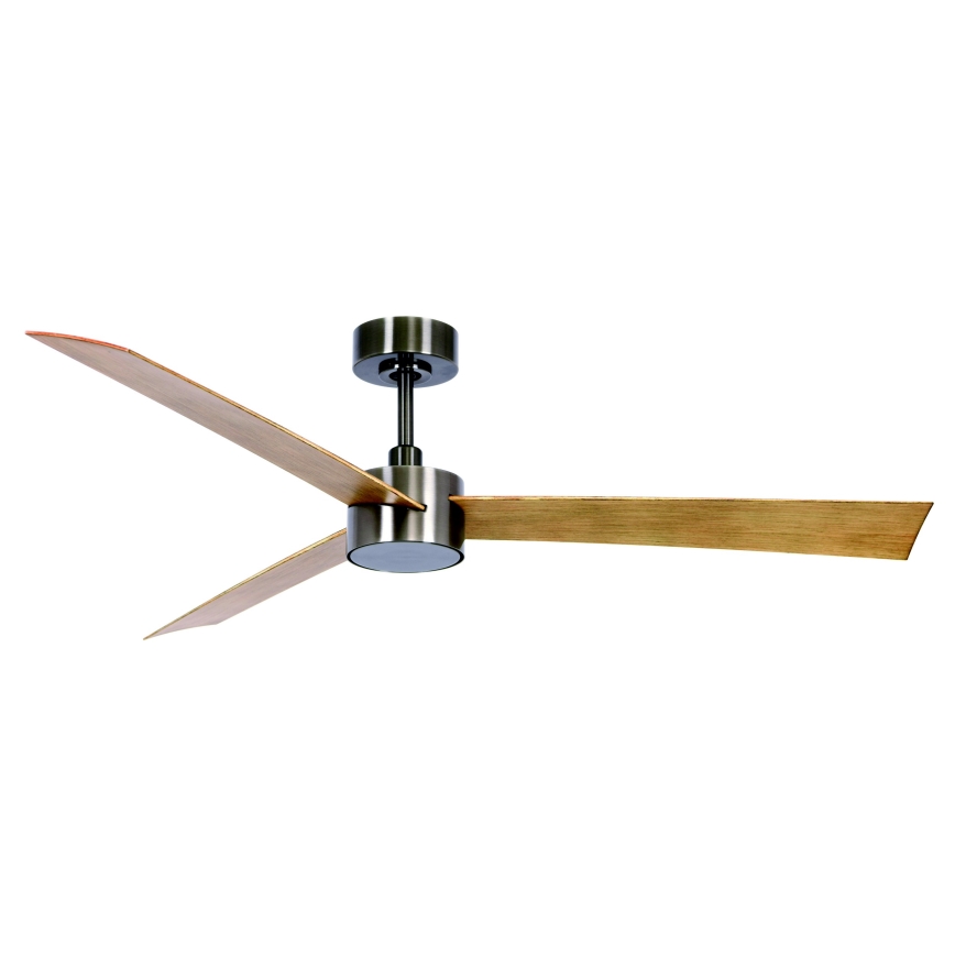 Lucci air 21610449 - Ventoinha de teto LED com regulação CLIMATE 1xGX53/12W/230V castanho/cromado brilhante + comando