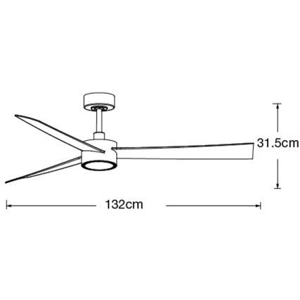 Lucci air 21610449 - Ventoinha de teto LED com regulação CLIMATE 1xGX53/12W/230V castanho/cromado brilhante + comando