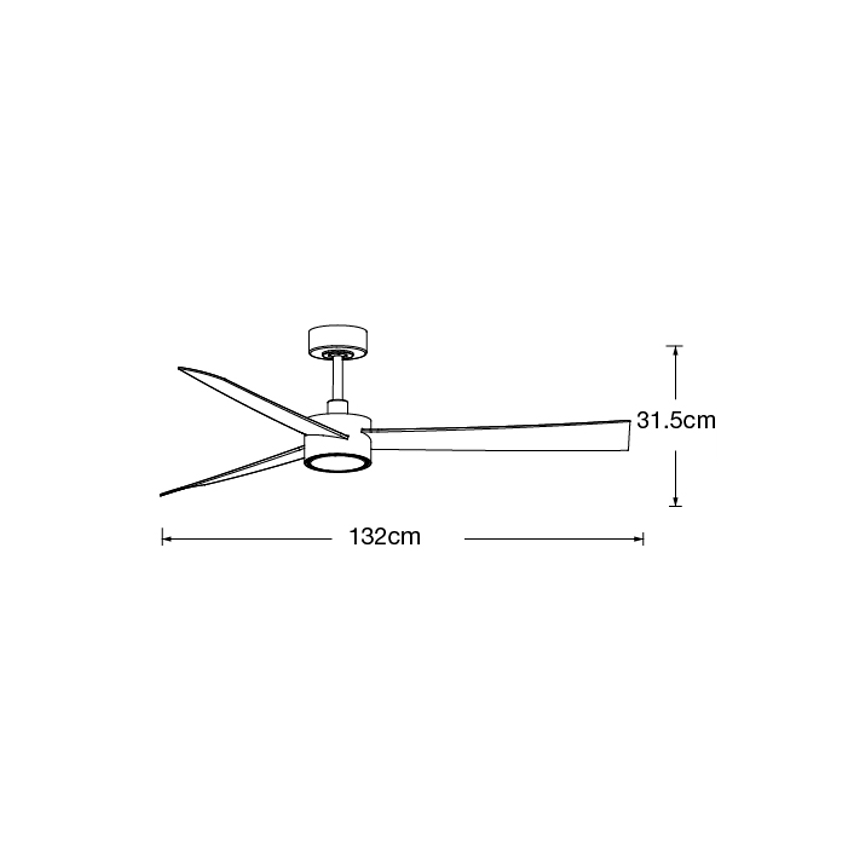 Lucci air 21610449 - Ventoinha de teto LED com regulação CLIMATE 1xGX53/12W/230V castanho/cromado brilhante + comando