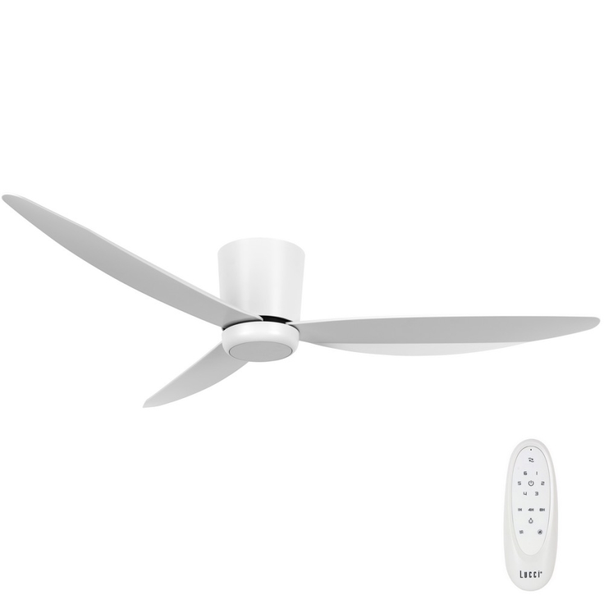 Lucci air 21610649 - Ventoinha de teto LED com regulação ARRAY 1xGX53/12W/230V branco + comando