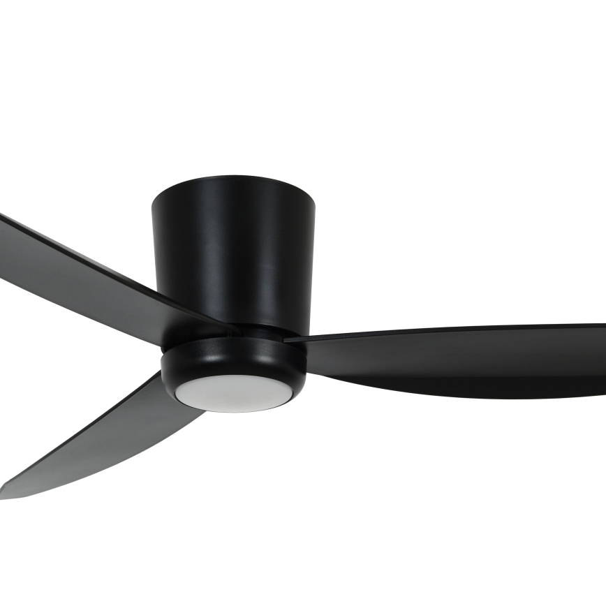 Lucci air 21610749 - Ventilador de teto LED dimmerizável ARRAY 1xGX53/12W/230V preto + comando à distância
