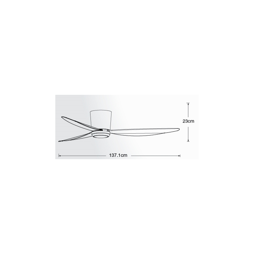 Lucci air 21610749 - Ventilador de teto LED dimmerizável ARRAY 1xGX53/12W/230V preto + comando à distância
