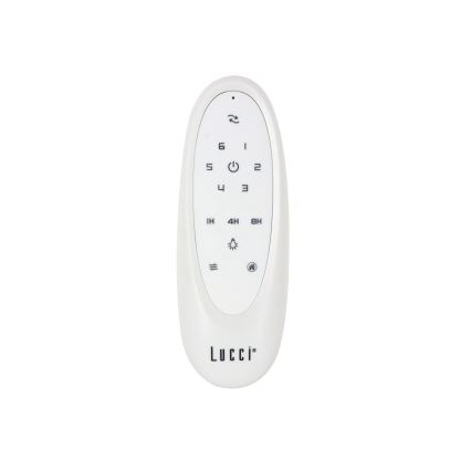 Lucci air 21610749 - Ventilador de teto LED dimmerizável ARRAY 1xGX53/12W/230V preto + comando à distância