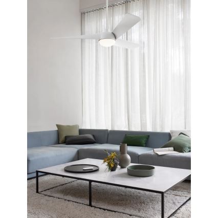 Lucci Air 21617049 - Ventilador de teto LED dimerizável OSPREY 1xGX53/12W/230V diâmetro 132 cm branco + controlo remoto
