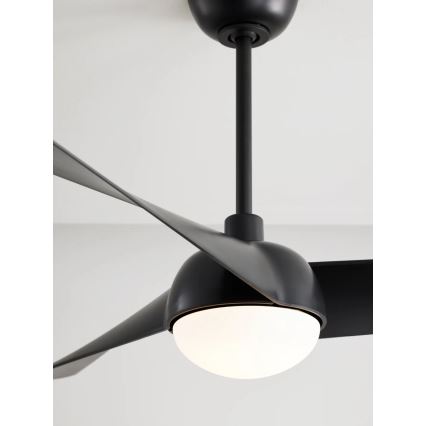 Lucci Air 21617149 - Ventilador de teto LED dimerizável OSPREY 1xGX53/12W/230V diâmetro 132 cm preto + controlo remoto