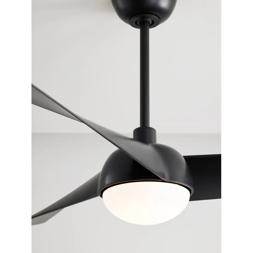 Lucci Air 21617149 - Ventilador de teto LED dimerizável OSPREY 1xGX53/12W/230V diâmetro 132 cm preto + controlo remoto
