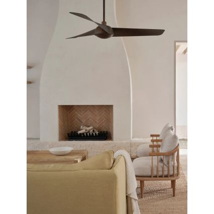 Lucci Air 21617249 - Ventilador de teto LED com dimmer OSPREY 1xGX53/12W/230V Ø 132 cm bronze + controlo remoto
