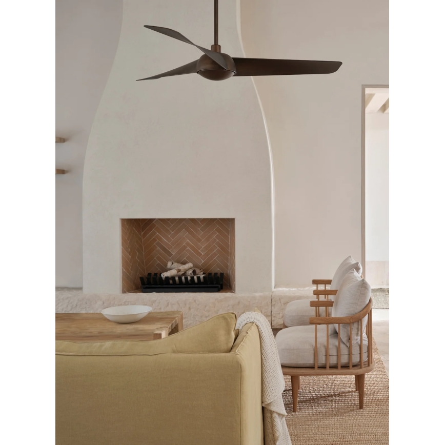 Lucci Air 21617249 - Ventilador de teto LED com dimmer OSPREY 1xGX53/12W/230V Ø 132 cm bronze + controlo remoto