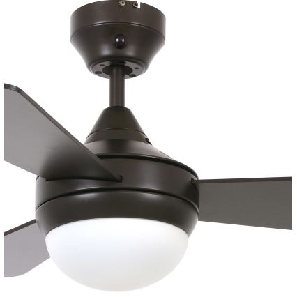 Lucci Air 512311 - Ventilador de teto AIRLIE HUGGER 2xE27/15W/230V madeira/marrom + controlo remoto