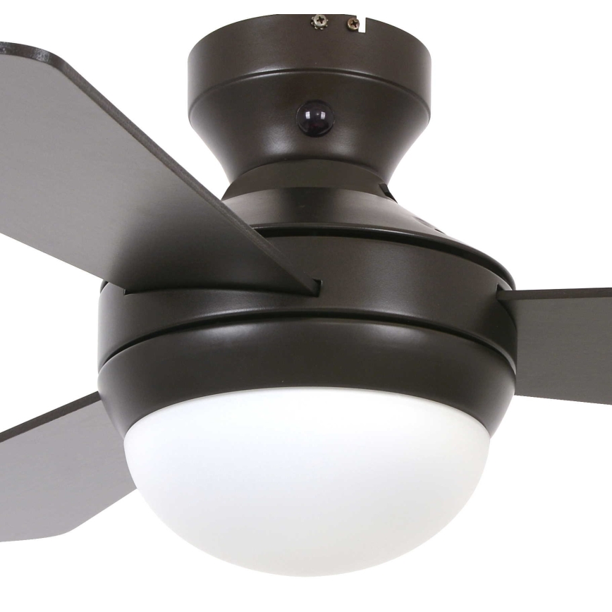 Lucci Air 512311 - Ventilador de teto AIRLIE HUGGER 2xE27/15W/230V madeira/castanho Ø 91 cm + controlo remoto