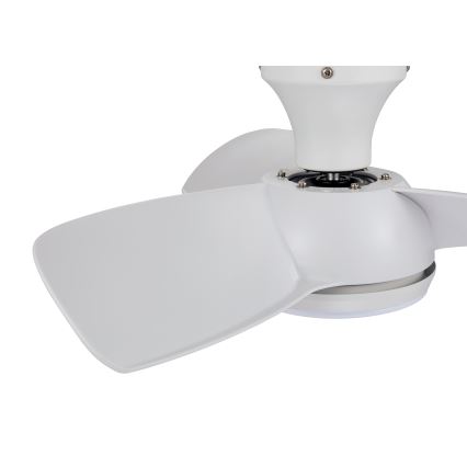 Lucci air 513071 - Ventilador de teto LED regulável SYROS LED/18W/230V 3000/4000/6000K branco + comando