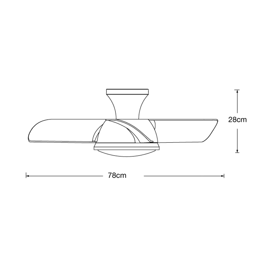 Lucci air 513071 - Ventilador de teto LED regulável SYROS LED/18W/230V 3000/4000/6000K branco + comando