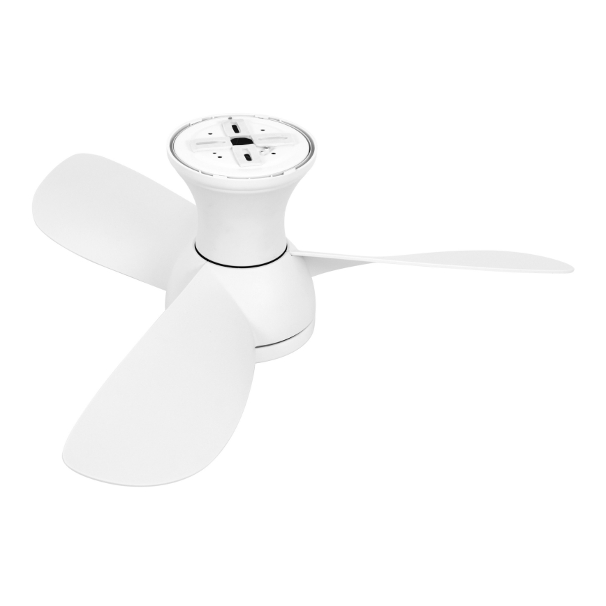 Lucci Air 51307149 - Ventilador de teto LED dimerizável SYROS II LED/18W/230V 3000/4000/6000K Ø 76 cm branco + controlo remoto