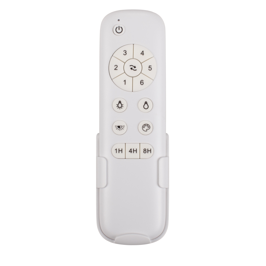 Lucci air 513072 - Ventilador de teto LED dimerizável BRONX LED/18W/230V 3000/4000/6000K preto/cromado brilhante Ø 132 cm + controlo remoto