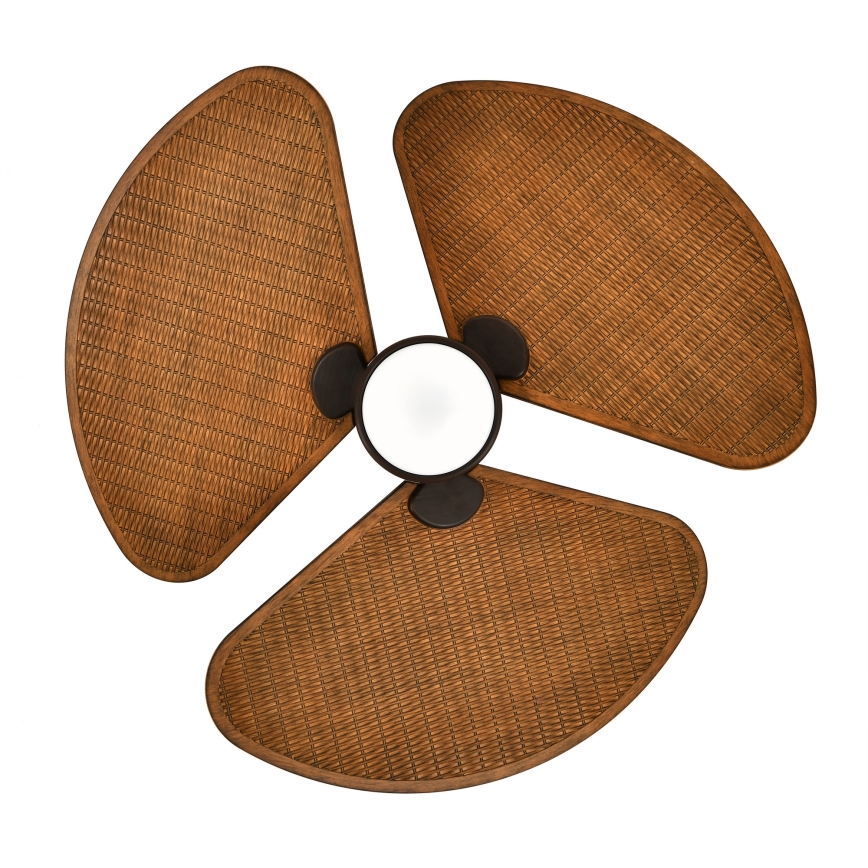 Lucci Air 51325649 - Ventilador de teto LED regulável SABLE 1xGX53/12W/230V 3000/4000/5000K Ø 91,5 cm castanho + controlo remoto