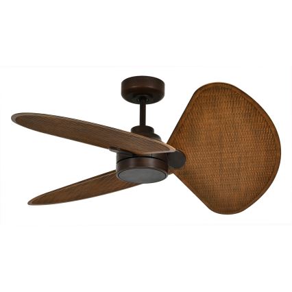 Lucci Air 51325649 - Ventilador de teto LED regulável SABLE 1xGX53/12W/230V 3000/4000/5000K Ø 91,5 cm castanho + controlo remoto