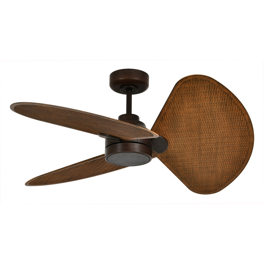 Lucci Air 51325649 - Ventilador de teto LED regulável SABLE 1xGX53/12W/230V 3000/4000/5000K Ø 91,5 cm castanho + controlo remoto