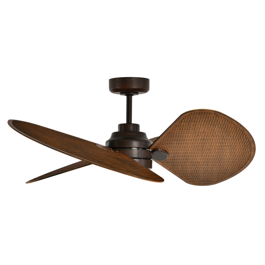 Lucci Air 51325649 - Ventilador de teto LED regulável SABLE 1xGX53/12W/230V 3000/4000/5000K Ø 91,5 cm castanho + controlo remoto