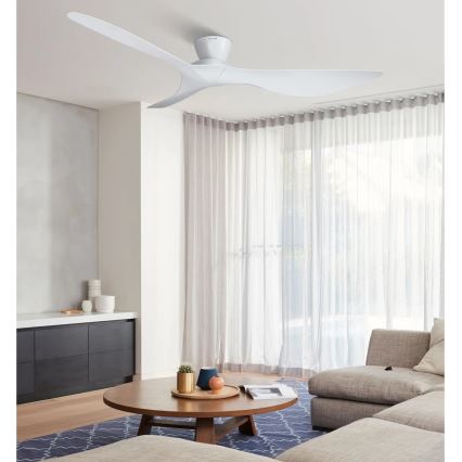 Lucci Air 514030 - Ventilador de tecto KOTARA, diâmetro 137 cm, branco + comando à distância