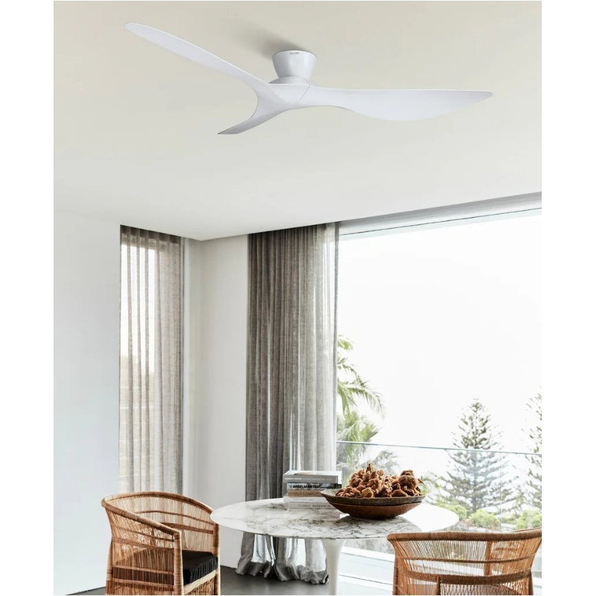 Lucci Air 514030 - Ventilador de tecto KOTARA, diâmetro 137 cm, branco + comando à distância
