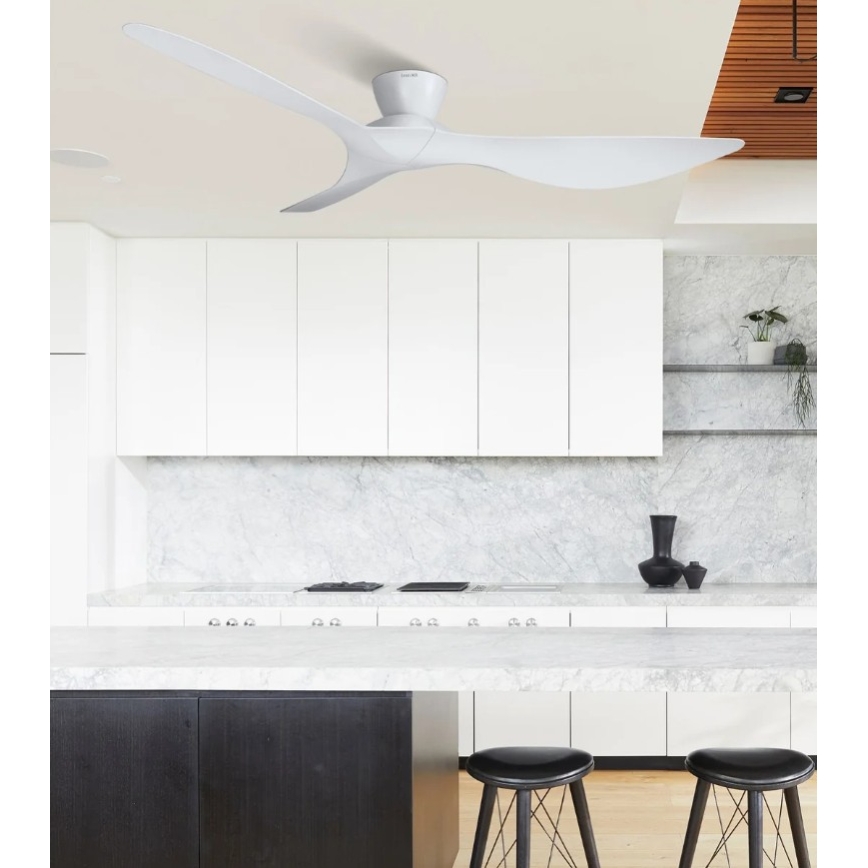 Lucci Air 514030 - Ventilador de tecto KOTARA, diâmetro 137 cm, branco + comando à distância