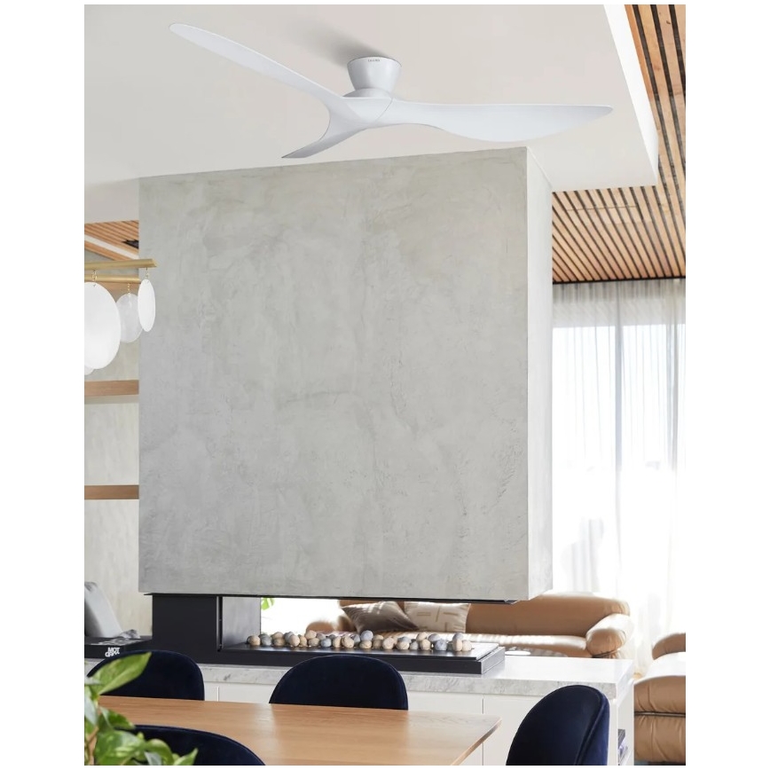 Lucci Air 514030 - Ventilador de tecto KOTARA, diâmetro 137 cm, branco + comando à distância