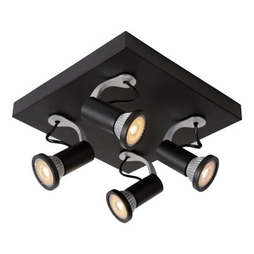 Lucide 23956/20/30 - Foco LED XANTRA 4xGU10/5W/230V preto antigo