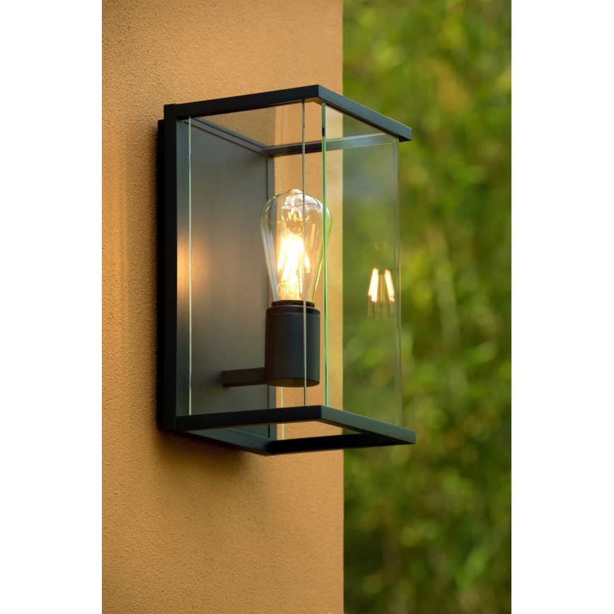 Lucide 27883/01/30 - Luz de parede de exterior CLAIRE 1xE27/15W/230V IP54