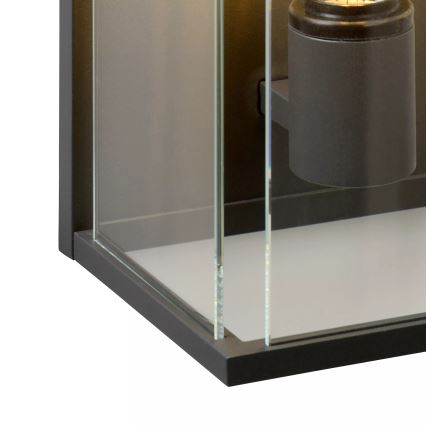 Lucide 27883/01/30 - Luz de parede de exterior CLAIRE 1xE27/15W/230V IP54