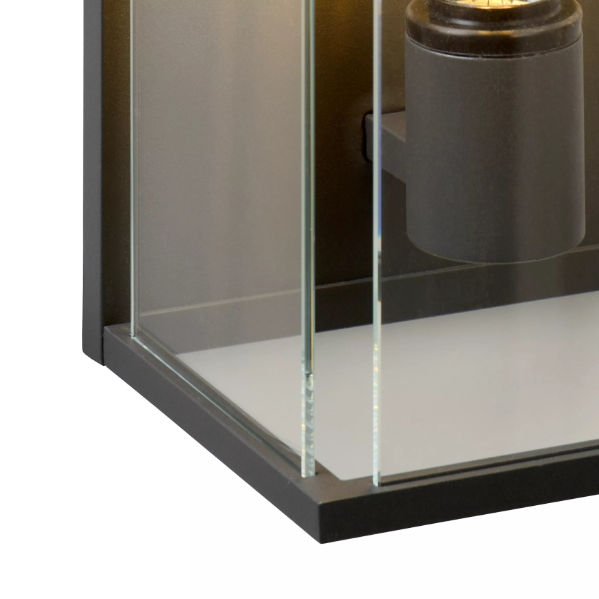 Lucide 27883/01/30 - Luz de parede de exterior CLAIRE 1xE27/15W/230V IP54