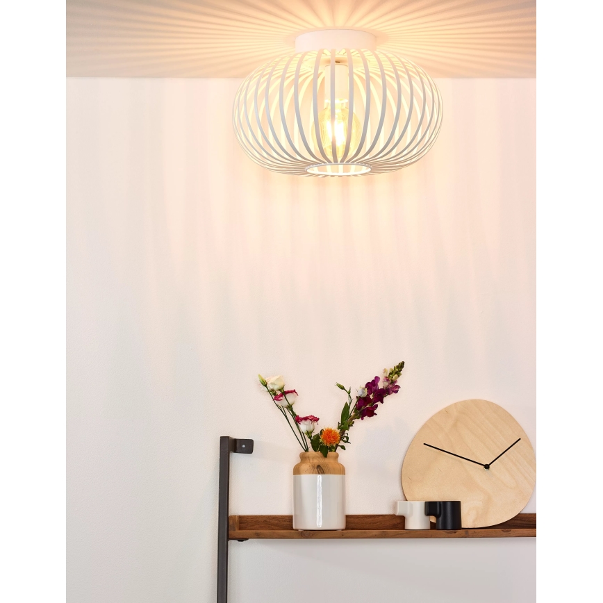 Lucide 78174/40/31 - Iluminação de teto MANUELA 1xE27/60W/230V diâmetro 39,5 cm branco