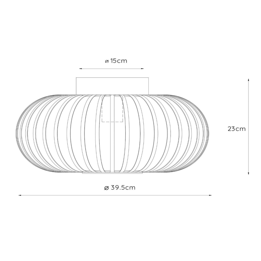 Lucide 78174/40/31 - Iluminação de teto MANUELA 1xE27/60W/230V diâmetro 39,5 cm branco